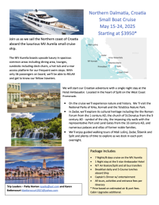 Croatia Trip Flyer
